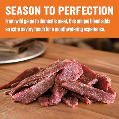 LEM Products Backwoods Mesquite Jerky Seasoning, Ideal for Wild Game and Domestic Meat, Seasons Up to 25 Pounds of Meat, 18.3 Ounce Packet with Pre-Measured Cure Packet Included - Image 4