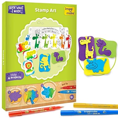 Imagimake 5 in 1 Awesome Craft Kit | Over 15 Projects - Creative DIY Arts & Crafts, Craft Kit for Kids | Gifts for 5 6 7 8 9 10 11 12 Years Old Girls & Boys | Arts and Crafts for Kids Ages 6-8 & 8-12 - Image 7