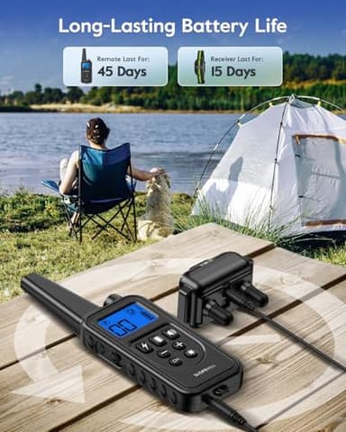 Dog Training Collar with 7 Training Modes, 4200Ft Remote Electronic Dog Shock Collar, Electric Shock Collar for Small Medium Large Dogs (Green) - Image 8