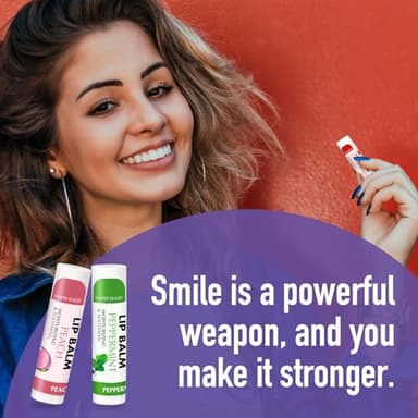 AZEN 24 Pack Lip Balm, Natural Lip Balm Bulk, Lip Care Product, Moisturizing Lip Balms for dry cracked lips - 12 Flavors - Image 6