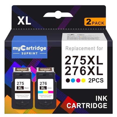 PG-275XL/CL-276XL 275 and 276 Ink Cartridges Replacement for Canon Ink 275 and 276 Cannon Ink 275 276 Combo Pack for Pixma TS3722 TR4700 TS3522 TR4720 TR4722 TS3500 TS3700 Printer 275XL 276XL - Image 1