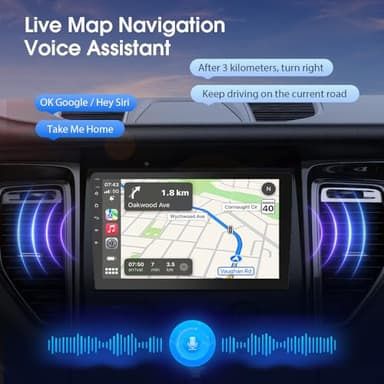 Haudio 10.1 Inch Double din car Screen,with wireles CarPlay and Android Auto,HD Touch Screen Car Stereo with Mirror Link, Bluetooth 5.0, Backup Camera, AUX,FM/AM Transmitter|Double din carplay Radio - Image 5