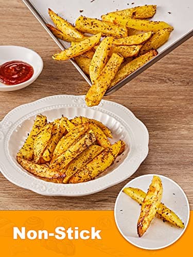 SMARTAKE 200 Pcs Parchment Paper Baking Sheets, 16x24 Inches Non-Stick Precut Baking Parchment, Suitable for Baking Grilling Air Fryer Steaming Bread Cup Cake Cookie and More (White) - Image 6