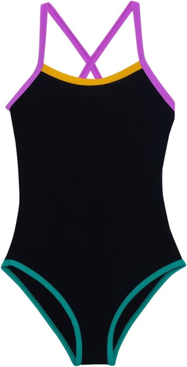 Gottex Girls Kids Toddler and Little Prix Textured Black One Piece Swimsuit Uv Sun Protection Bathing Suit - Image 2