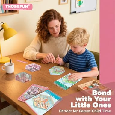 3D Sticker Scene Book for Adults & Kids, 20 DIY House Stickers Therapy - Make Your Own House Room Landscape Scenes Fun Gift Idea for Girls - Image 7