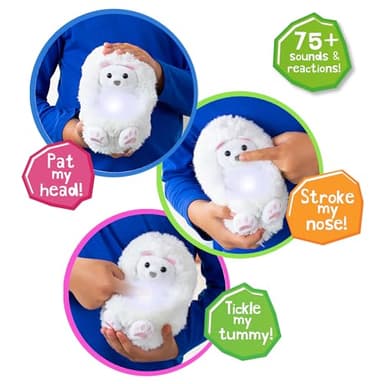 Curlimals Arctic Glow - Perry Polar Bear - Interactive Plush - Image 3
