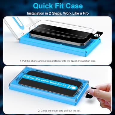 Mothca 2 Pack Matte Glass Screen Protector for iPhone 17 Pro Max/iPhone 16 Pro Max 6.9-inch [Auto Fit Box Dust-Free] Full Coverage Anti-Glare & Anti-Fingerprint Tempered Glass, Smooth as Silk - Image 2