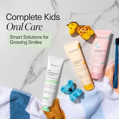 Boka Fluoride Free Toothpaste Nano Hydroxyapatite Toothpaste - Ela Mint, Orange Cream, Watermelon Mint Flavor, 4 oz 3Pk US Manufactured - Image 7