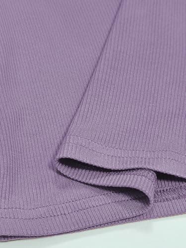 iGENJUN Women Workout Tops Racerback Tank Tops Basic Cute Summer 2024 V Neck Going Out Slim Fit Yoga Gym Ribbed Sleeveless Shirts Clothes Fashion,S,Medium Purple - Image 6