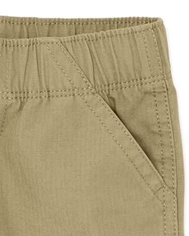 The Children's Place Baby Boys And Toddler Boys Pull on Cargo Shorts,Black/Flax/Storm 3 Pack,5T - Image 2