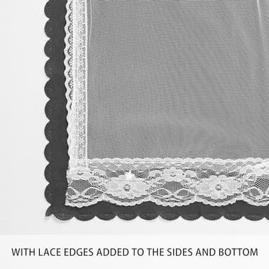 XiDi Black 63x34in Curtain for Bedroom, Girls Room Decor, Living Room, 1 Panel, Blackout Curtains with Laser Cutout Stars, Grommet Top, Washable - Image 8