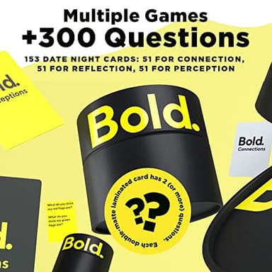 Bold - 300 Conversation and Question Cards for Adults - Perfect for: Bridal Shower Gifts, Couple Gifts, Date Night, Couples Games, Date Night Ideas, Anniversary, Couples Gifts, Wedding Gift for Couple - Image 7