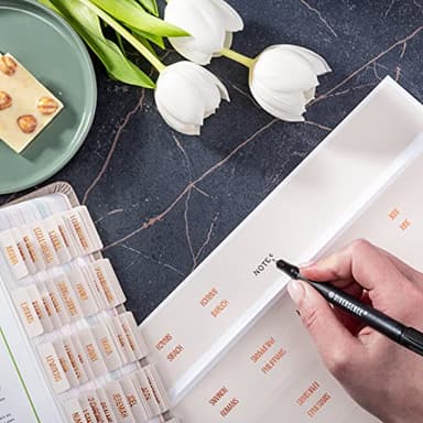 DiverseBee Laminated Bible Tabs (Copper Embossed Lettering), Bible Journaling Supplies, Bible Book Tabs, Christian Gift, 73 Bible Tabs for Women and Men, Includes 4 Blank Tabs (Alabaster) - Image 5
