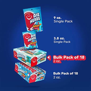 Airheads Candy Bites, Paradise Blends Flavor, Non Melting, Party, Concessions, Office, 2 Ounce (Pack of 18) - Image 8