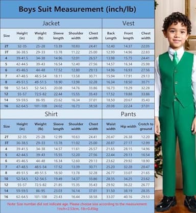 Boys Suit Tuxedo Set Dress Vest Pants Set Kids Black Suits for Boys Ring Bearer Wedding Outfits Size 2T - Image 6