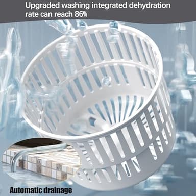 Portable Washing Machine,Underwear Washing Machines,Foldable Washing Machine with Capacity of 15L,Deeply Clean Underwear for Apartments, Camping, Traveling - Image 5