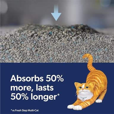 Fresh Step Outstretch Advanced Long Lasting Clumping Litter Simply Unscented, Activated Charcoal Litter Lasts 50% Longer, 32 lbs. (2 x 16 lb. Box) - Image 4