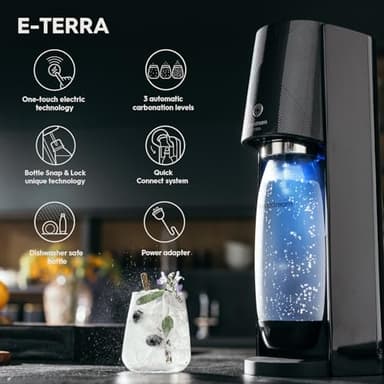 SodaStream Gaia Sparkling Water Maker, Black - Image 8
