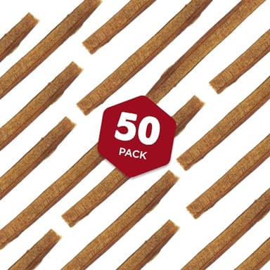 Best Bully Sticks 6 Inch Bully Sticks for Dogs - 50 Count (Pack of 1) - Natural, Easily Digestible, 100% Grass-Fed Beef, Grain and Rawhide Free - Image 4