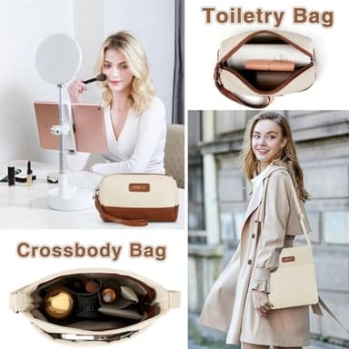 ITIEZY Weekender Overnight Bag for Women - Large Travel Duffel Bag Carry On Tote Bags with Crossbody Bag Toiletry Bag - Image 5