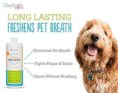 Oxyfresh Premium Pet Dental Care Solution Pet Water Additive: Best Way to Eliminate Bad Dog Breath and Cat Bad Breath - Fights Tartar & Plaque - So Easy, Just Add to Water! Vet Recommended 2 Pack - Image 2