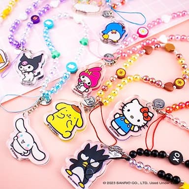 iFace Hello Kitty and Friends Beaded Wristlet Universal Phone Charm Strap - Cute Wrist Chain Lanyard Aesthetic Decor Strap for Cell Phone Camera Keys AirPods Keychains – Gudetama - Image 7