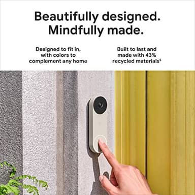Google Nest Doorbell - (Wired, 2nd Gen) - Wired Video Doorbell Camera - Doorbell Security Camera - Ivy (Renewed) - Image 9