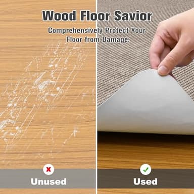 Placoot Desk Chair Mat for Hardwood Floor Corduroy Surface 1/6" Thick 55"x35" Office Chair Mat for Rolling Chairs-100% Large Anti-Slip Backing Under Desk Low-Pile Office Rug Floor Mat for Office/Home - Image 4