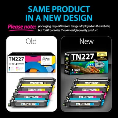 Smart Ink Compatible TN227 High Yield Toner Cartridge 4 Pack ( BK/C/M/Y ) Replacement for Brother TN-227 TN-223 TN223bk TN227bk to use with MFC-L3770CDW HL-L3290CDW HL-L3270CDW MFC-L3710CW HL-L3210CW - Image 7