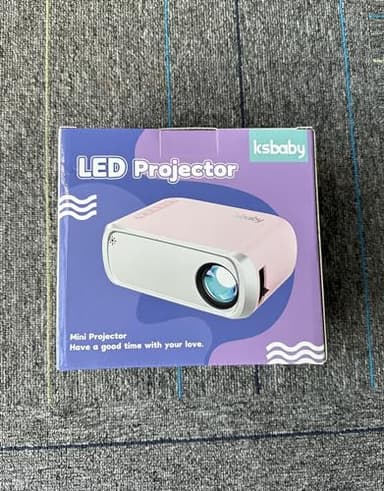 ksbaby Mini Projector for Outdoor Portable Projectors, SmartPhone Screen Can be Mirrored to The Projector Through a Data Cable, Movies-Projector Compatible with HDMI, USB, Type-C, Laptop, TV Stick - Image 12