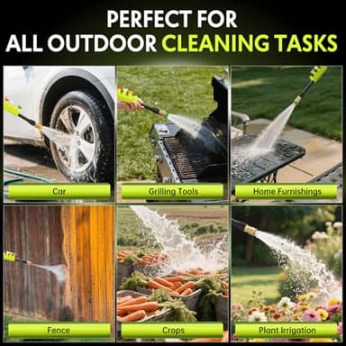 Electric Pressure Washer - 2.5 GPM Portable Lightweight Power Washer, 4 Quick-Connect Nozzles & Adjustable Soap Tank Pressure Washers for Cars, Driveways, Patios, Fences, Decks, Facade, Home Cleaning - Image 7