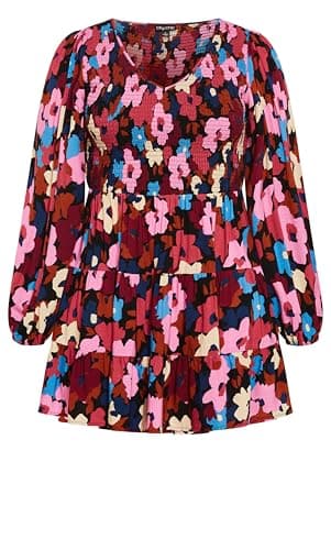 City Chic Women's Plus Size Jemma Mini Print Dress, Sugar Coated - Image 5