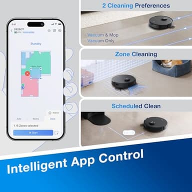 ECOVACS DEEBOT N20 Plus Robot Vacuum and Mop,with Bagless Self Emptying Station,8000Pa Powerful Suction,Anti-Tangle Technology,45-Day Capacity,300 Minutes Runtime,Perfect for Pet Hair - Image 9