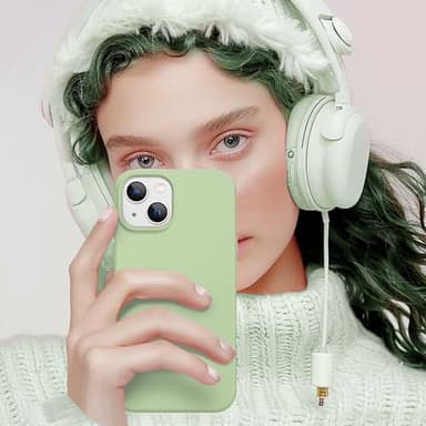 GolbinBox Magnetic for iPhone 15 Case, Compatible with MagSafe, [Soft Anti-Scratch Microfiber Lining], Slim Liquid Silicone Shockproof Protective Phone Case for iPhone 15 6.1 inch, Matcha - Image 8