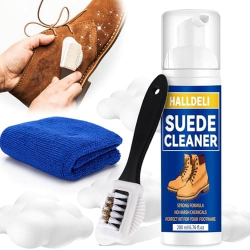 Halldeli Suede Shoe Cleaner, Premium Sneaker Cleaning Kit with Brush, Shoe Cleaner for White Sneaker, Suede, Leather (Suede Shoe Cleaner) - Image 1