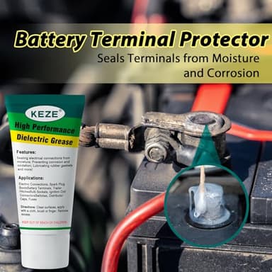 Keze Dielectric Grease for Electrical Connectors Automotive Marine Tune Up Dialectical Grease Spark Plug Boot Battery Terminal Electric Grasa Corrosion Salt Dirt Inhibitor, 1 Oz-1 Pack - Image 2
