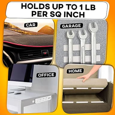 Hook and Loop Tape Roll with Heavy Duty Adhesive Industrial Strength Easy to Cut, Strong Hook and Loop Strips with Sticky Back, White, 1 Inch * 30 Feet - Image 7