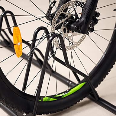 CyclingDeal Bicycle Floor Parking Rack Stand - for Mountain MTB Road Bike - Indoor Home Garage Storage - Classic 6 Bikes - Image 5