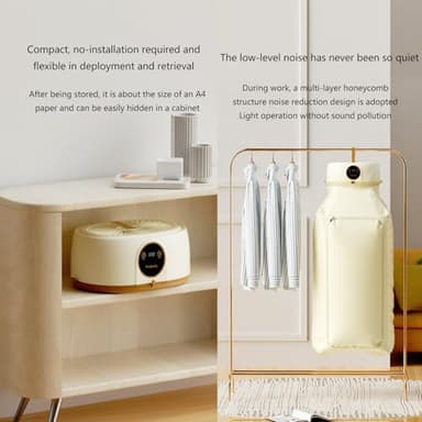 Upgraded Automatic Ironing Machine & Portable Clothes Dryer, Wireless Vertical Steam Closet for Home Use, Travel, Apartments – Fast Drying, Hands-Free Garment Steamer and Folding System - Image 7