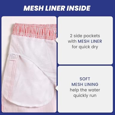 maamgic Mens Swim Trunks 5" with Mesh Lining Quick Dry Bathing Suits for Men Swim Shorts Swimwear Small - Image 7