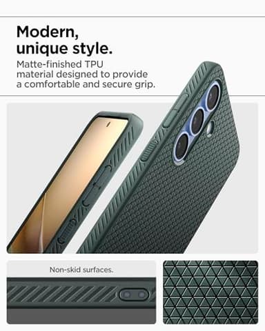 Spigen Liquid Air Designed for Galaxy S25 Case (2025) [No Magnet Ring], [Military-Grade Protection] - Abyss Green - Image 5