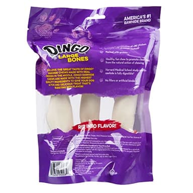 Dingo Rawhide Bone, Large, 3-Count - Image 3