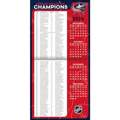 TURNER SPORTS Columbus Blue Jackets 2025 12x12 Team Wall Calendar (25998011938) - Image 4