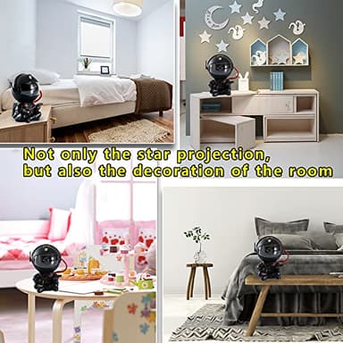SHJQJJLBCQ Galaxy Projector, Astronaut Star Projector, Kids Night Light for Bedroom, Adult Playroom,Ceiling, Room Decoration - Image 3