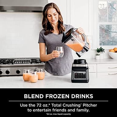 Ninja BN751 Professional Plus DUO Blender, 1400 Peak Watts, 3 Auto-IQ Programs for Smoothies, Frozen Drinks & Nutrient Extractions, 72-oz. Total Crushing Pitcher & (2) 24 oz. To-Go Cups, Black - Image 2