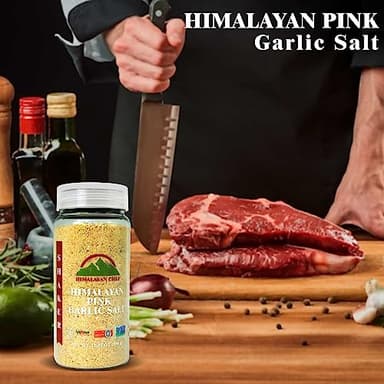 Himalayan Chef Garlic Salt, Plastic Shaker-12.35 Oz - Image 7