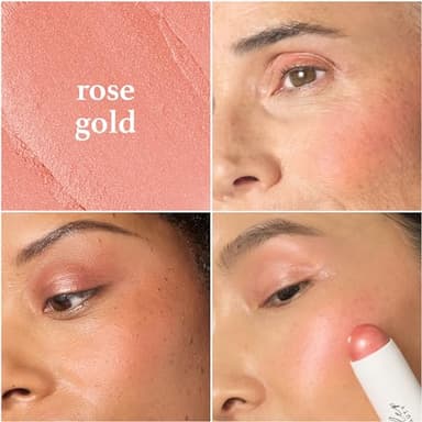 Julep Skip The Brush Cream to Powder Blush Stick - Rose Gold - Blendable and Buildable Color - 2-in-1 Blush and Lip Makeup Stick - Image 2