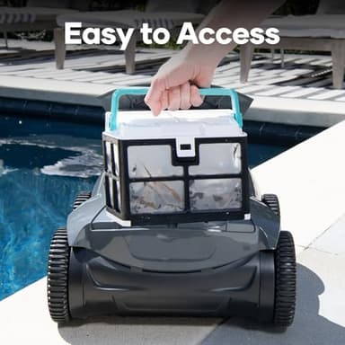 AIPER Cordless Robotic Pool Cleaner, WavePath Navigation, Wall-Climbing, Quad-Motor, 150 mins Runtime for Inground Pools up to 1,600 sq.ft, ZT6002 (Renewed) - Image 8