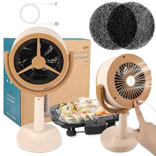 Solaradgy portable range hood with 2-Speed Suction, 125° Adjustable Angle & Reusable Carbon Filter, portable Kitchen Exhaust Fan for Stove, RV & Camping - Image 1