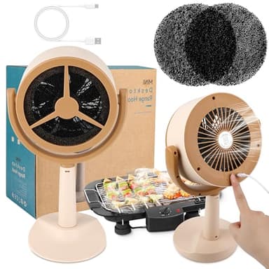 Solaradgy portable range hood with 2-Speed Suction, 125° Adjustable Angle & Reusable Carbon Filter, portable Kitchen Exhaust Fan for Stove, RV & Camping - Image 1